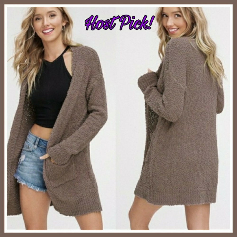 HOST PICK! Mocha Popcorn Cardigan Sweater